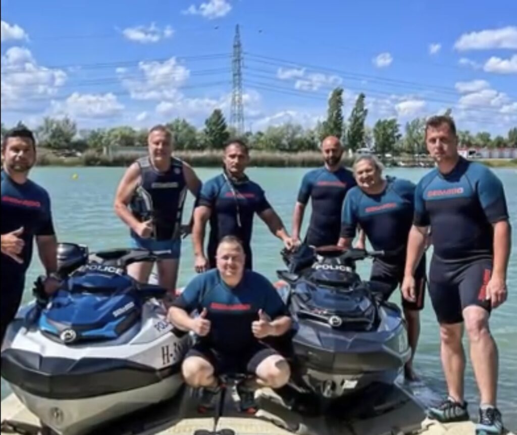 The Jet Ski team from Oliver's Father company